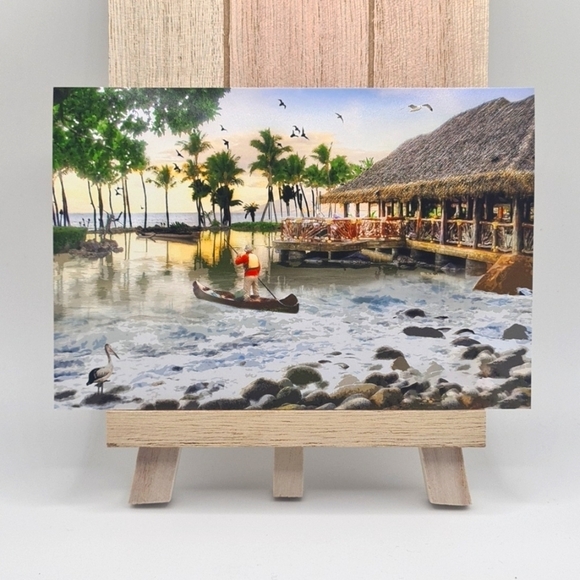 4x6 Fantasy Landscape Composite Oil Painting Art Print - Picture 2 of 9